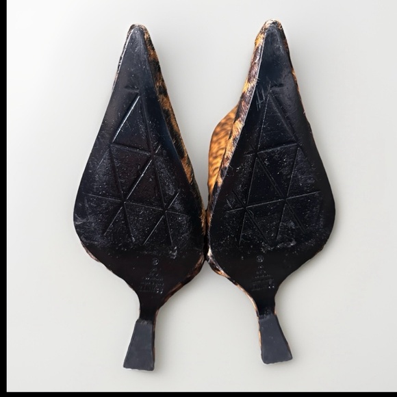 Schutz Siena Over The Knee Boot Leopard Print Calf Hair Size 6.5  Wedge Heel - Picture 9 of 10